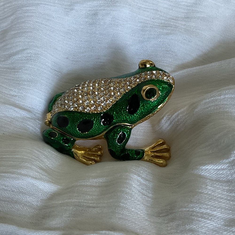 Tchotchke - Green and Gold Frog NWT NIB - Picture 7 of 9